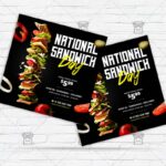 National Sandwich Day - Flyer PSD Template | ExclusiveFlyer