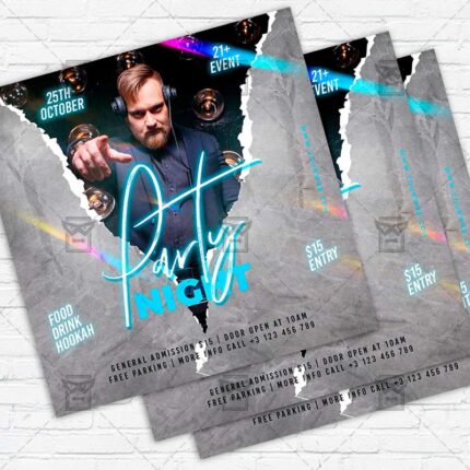 Party Night - Flyer PSD Template | ExclusiveFlyer