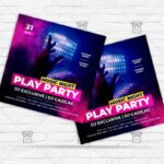 Play Party - Flyer PSD Template | ExclusiveFlyer