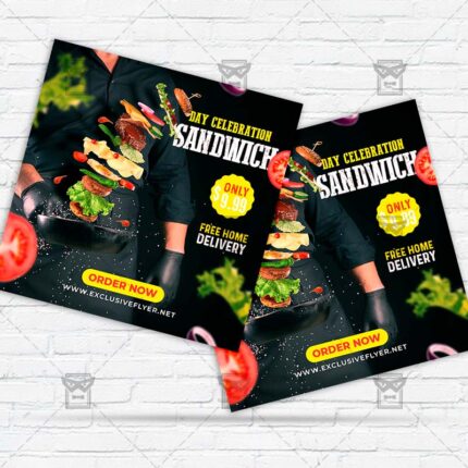 Sandwich Day Celebration - Flyer PSD Template | ExclusiveFlyer