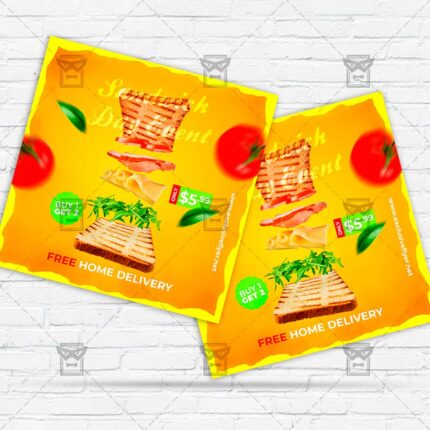 Sandwich Day Event - Flyer PSD Template | ExclusiveFlyer