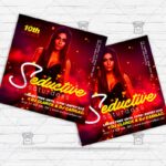 Seductive Saturdays - Flyer PSD Template | ExclusiveFlyer