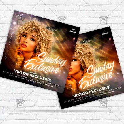 Sunday Exclusive - Flyer PSD Template | ExclusiveFlyer