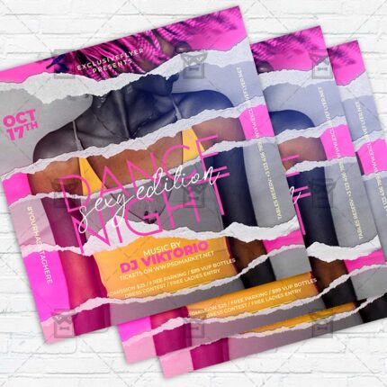 Dance Night - Flyer PSD Template | ExclusiveFlyer