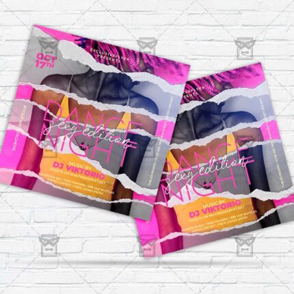 Dance Night - Flyer PSD Template | ExclusiveFlyer