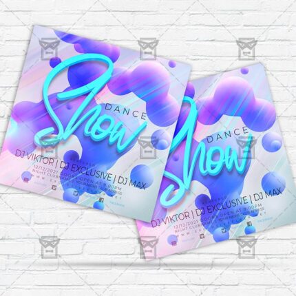 Dance Show - Flyer PSD Template | ExclusiveFlyer