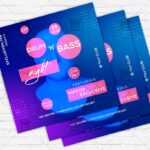 Drumnbass Night - Flyer PSD Template | ExclusiveFlyer