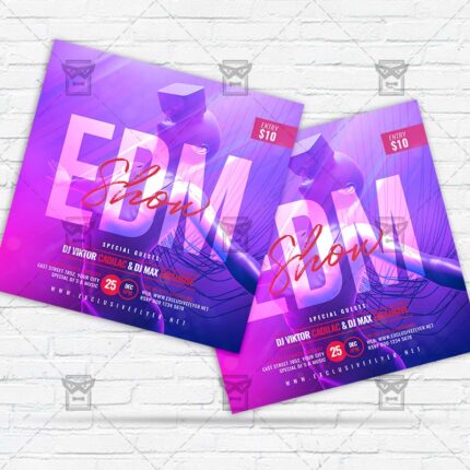 EDM Show - Flyer PSD Template | ExclusiveFlyer