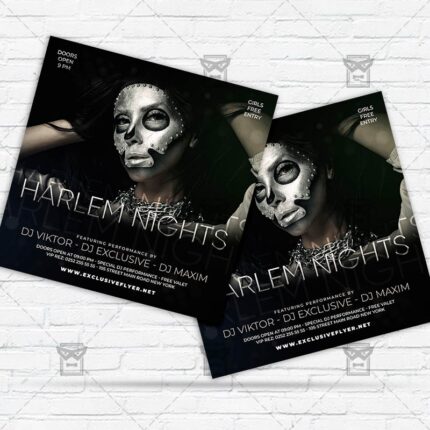 Harlem Nights - Flyer PSD Template | ExclusiveFlyer