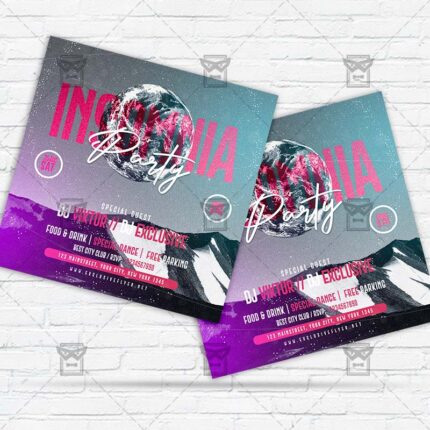 Insomnia Party - Flyer PSD Template | ExclusiveFlyer