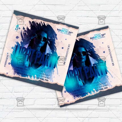 Light Party - Flyer PSD Template | ExclusiveFlyer