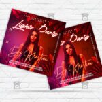 Lights Party - Flyer PSD Template | ExclusiveFlyer