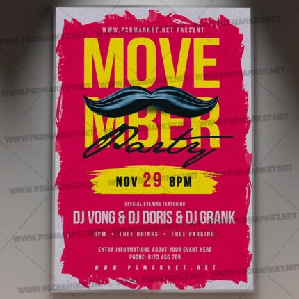 Download Movember Party Event Template 1