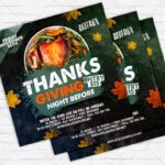 Night Before Thanksgiving - Flyer PSD Template | ExclusiveFlyer