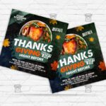 Night Before Thanksgiving - Flyer PSD Template | ExclusiveFlyer