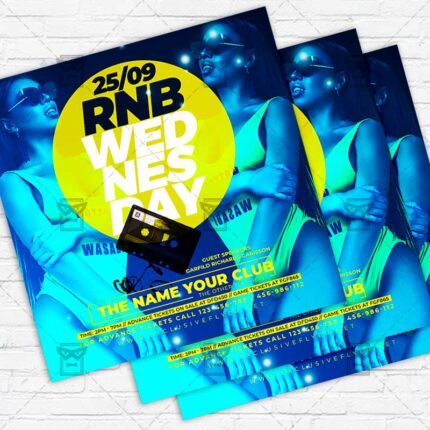 RnB Wednesdays - Flyer PSD Template | ExclusiveFlyer