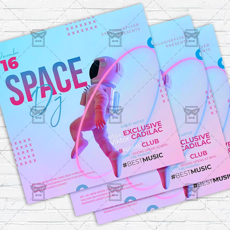 space_dj-premium-instagramflyer-template-1.jpg Space Dj - Flyer PSD Template | ExclusiveFlyer
