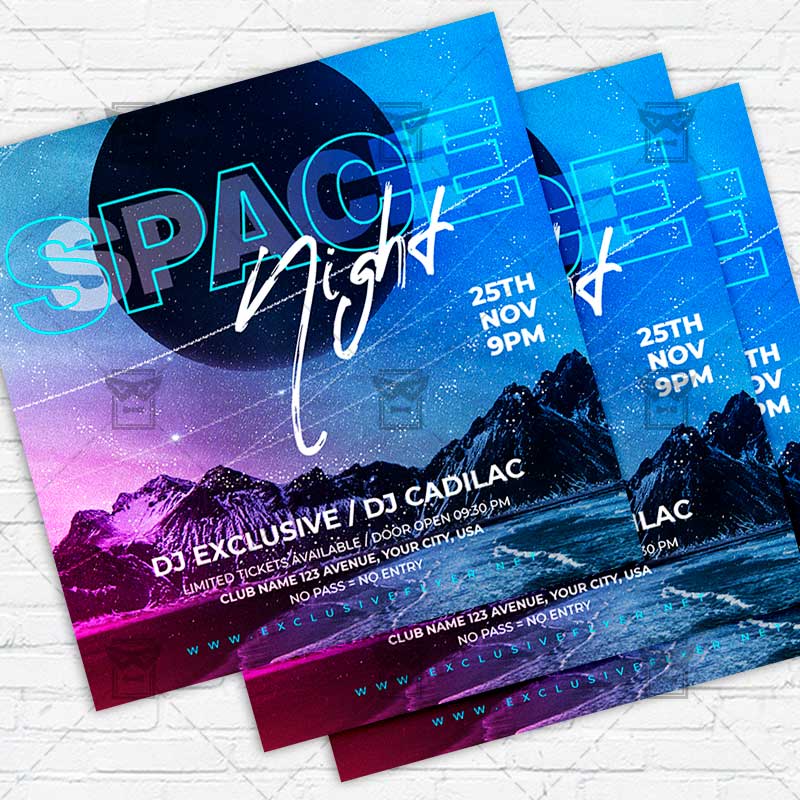 space_night-premium-instagramflyer-template-1.jpg Space Night - Flyer PSD Template | ExclusiveFlyer