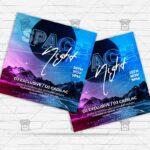 Space Night - Flyer PSD Template | ExclusiveFlyer