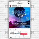 Space Night - Flyer PSD Template | ExclusiveFlyer