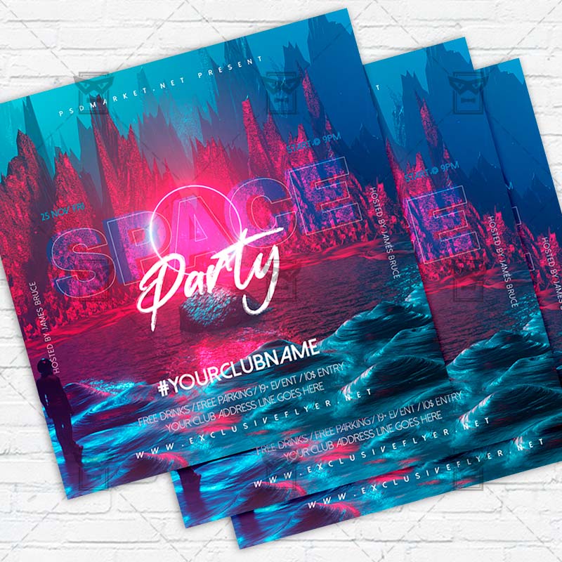 space_party-premium-instagramflyer-template-1.jpg Space Party - Flyer PSD Template | ExclusiveFlyer