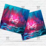 Space Party - Flyer PSD Template | ExclusiveFlyer