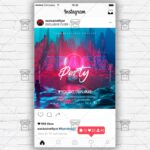 Space Party - Flyer PSD Template | ExclusiveFlyer