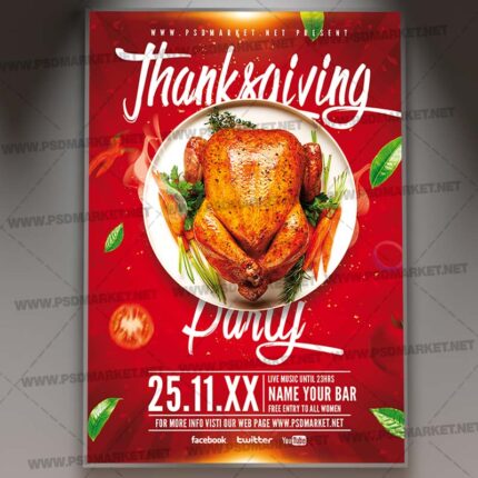 Download Thanks Giving Party Event Template 1