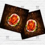 Thanksgiving Dinner - Flyer PSD Template | ExclusiveFlyer