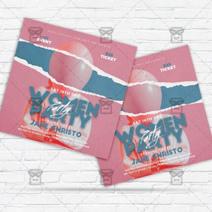 Women Party - Flyer PSD Template | ExclusiveFlyer