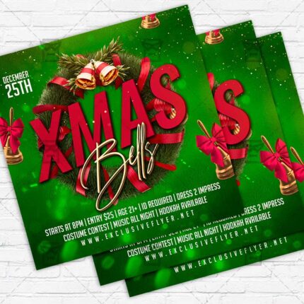 Christmas Bells - Flyer PSD Template | ExclusiveFlyer