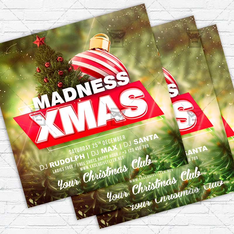 christmas_madness-premium-instagramflyer-template-1.jpg Christmas Madness - Flyer PSD Template | ExclusiveFlyer