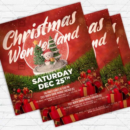 Christmas Wonderland - Flyer PSD Template | ExclusiveFlyer