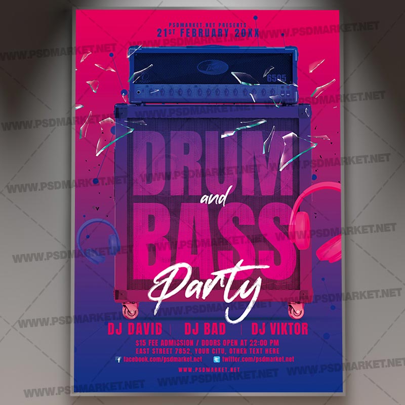 drum_bass_party_template_1.jpg Drum Bass Party Template - Image 1