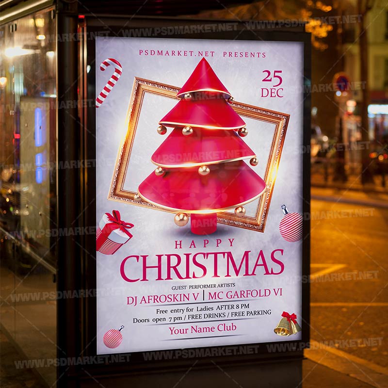 happy_christmas_night_template_3.jpg Download Happy Christmas Night Template 3