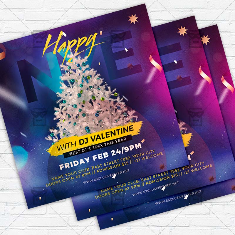 happy_nye-premium-instagramflyer-template-1.jpg Happy NYE - Flyer PSD Template | ExclusiveFlyer