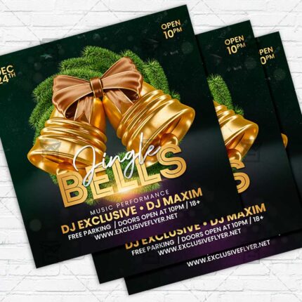 Jingle Bells - Flyer PSD Template | ExclusiveFlyer