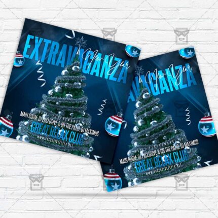 New Year Extravaganza - Flyer PSD Template | ExclusiveFlyer