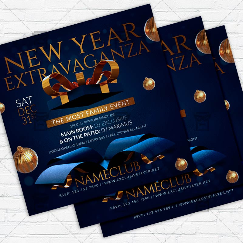 nye_extravaganza-premium-instagramflyer-template-1.jpg NYE Extravaganza - Flyer PSD Template | ExclusiveFlyer