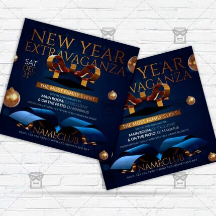 NYE Extravaganza - Flyer PSD Template | ExclusiveFlyer