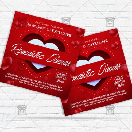Romantic Dinner - Flyer PSD Template | ExclusiveFlyer