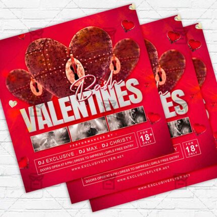 Valentines Bash - Flyer PSD Template | ExclusiveFlyer