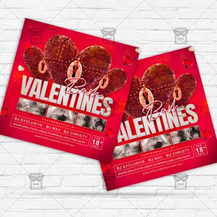 Valentines Bash - Flyer PSD Template | ExclusiveFlyer