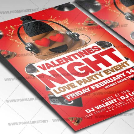 Download Valentines Dj Party Template 2