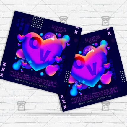 Valentines Event - Flyer PSD Template | ExclusiveFlyer