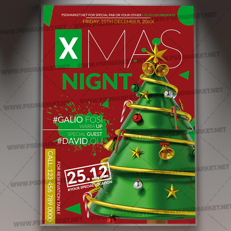 Download X Mas Night Template Flyer PSD PSDmarket