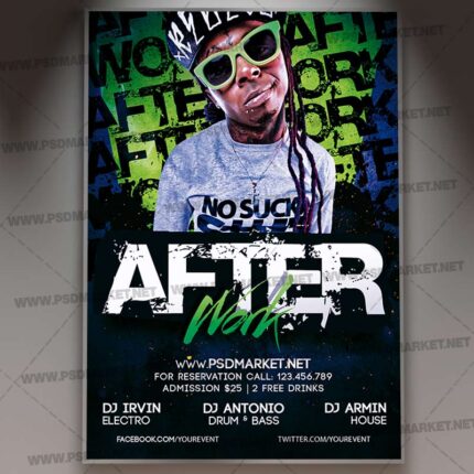 Download After Work Event PSD Template 1