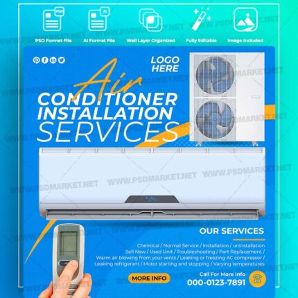 Download Air Con Templates in PSD & Vector