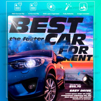 Download Car Rental Templates in PSD & Vector