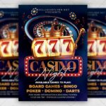Casino Night Party - Flyer PSD Template | ExclusiveFlyer